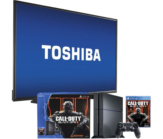 Toshiba 49L420U 49″ 1080p LED HDTV + Sony PS4 500GB Call of Duty: Black Ops III Standard Edition