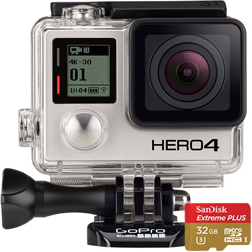 GoPro HERO4 Black 4K Action Camera + 32GB Memory Card