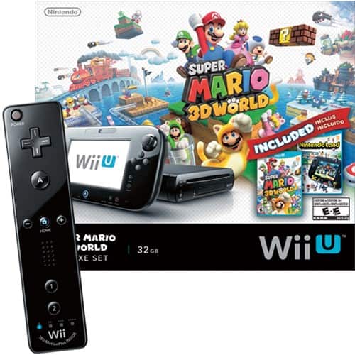 Best Buy Wii U with Mario 3D World, Nintendo Land and a Wii Remote