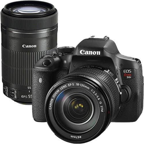 Canon EOS Rebel T6i 24.2MP DSLR Camera with 18135mm Lens and Extra 55