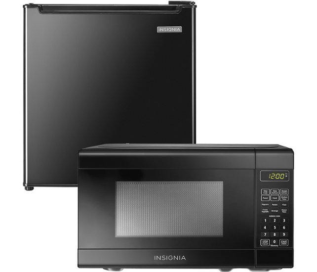 Insignia 0.7 Cu. Ft. Compact Microwave + 1.7 Cu. Ft. Compact Refrigerator