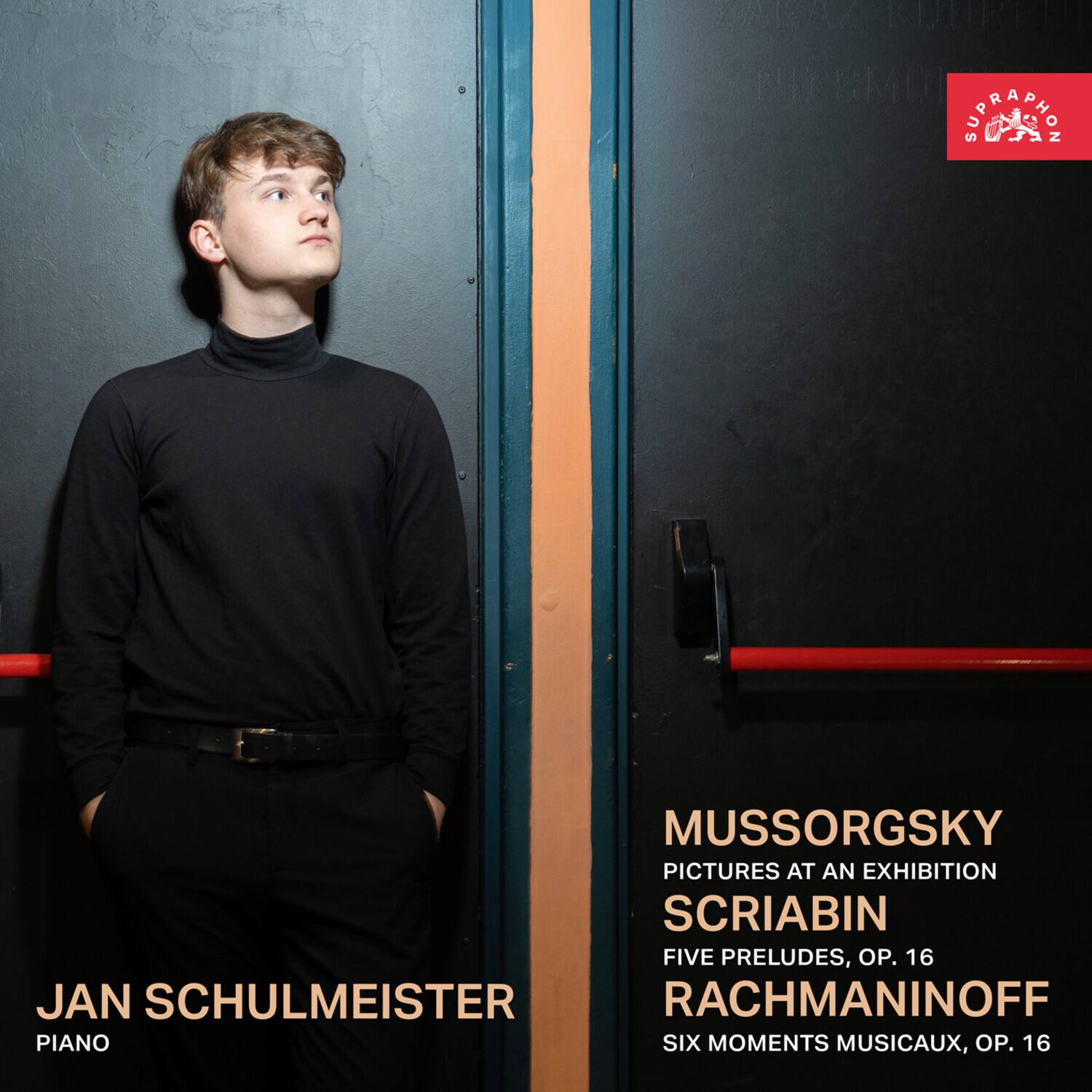 Mussorgsky  
Pictures at an Exhibition  
Scriabin  
Five Preludes, Op. 16  
Rachmaninoff  
Six Moments Musicaux, Op. 16  

Jan Schulmeister  
Piano