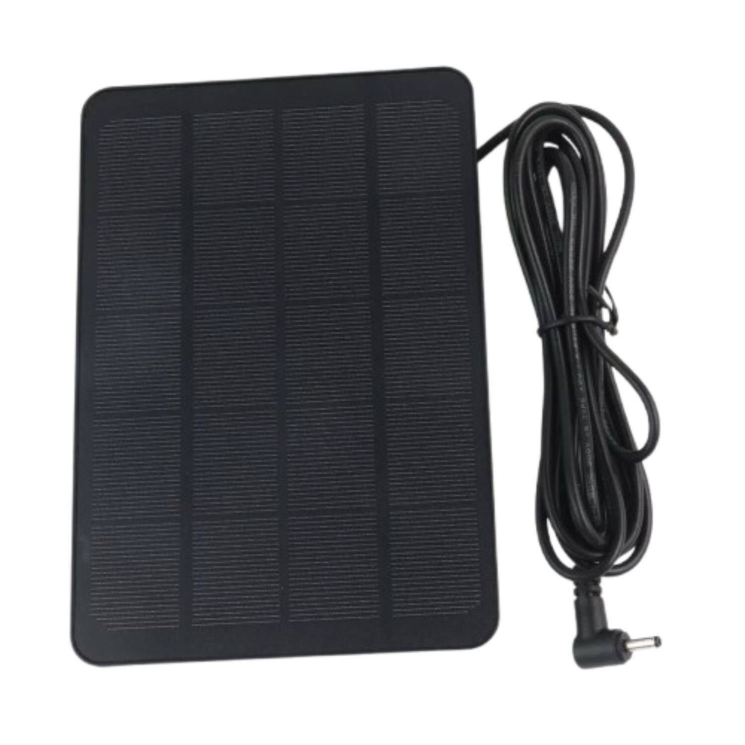 Stock Preferred - 4W/5V Solar Panel Charger for Ring Spotlight Outdoor Security Cameras - Black