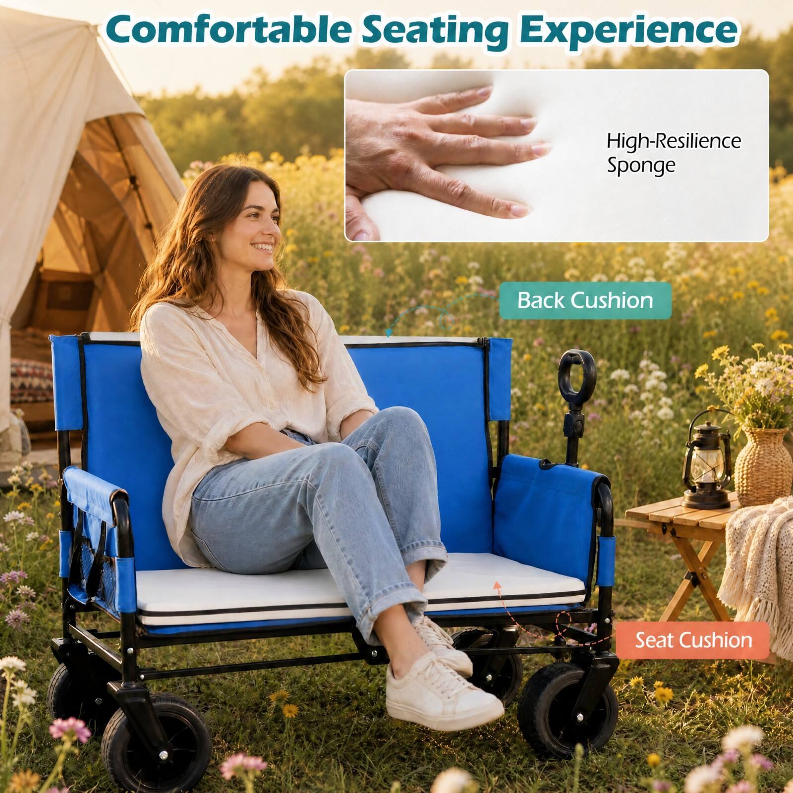Comfortable Seating Experience

High-Resilience Sponge

Back Cushion

Seat Cushion