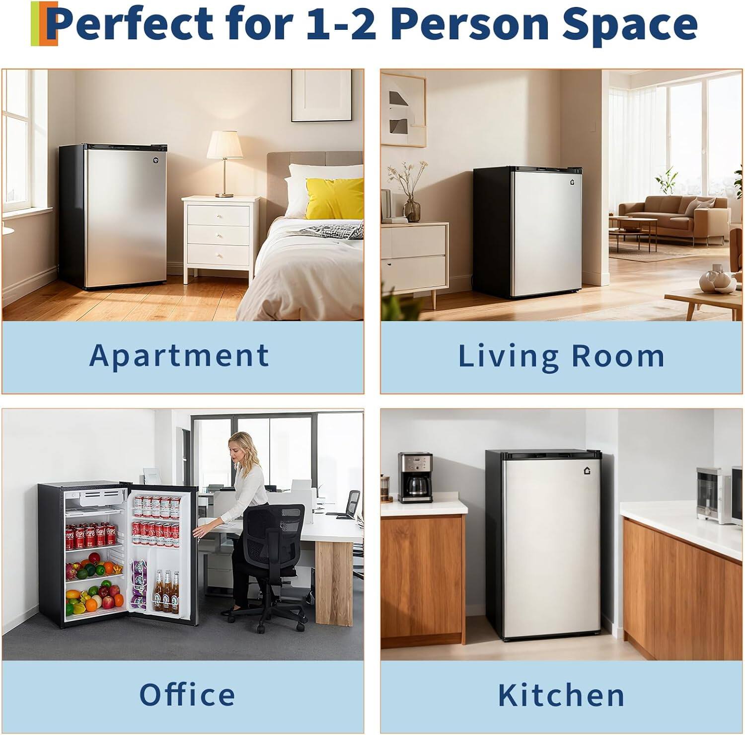 Perfect for 1-2 Person Space

Apartment

Living Room

Office

Kitchen