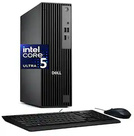 Dell - Pro Slim Mini Desktop (, Ultra 5-235, 32GB, 2TB SSD, Integrated Graphics, Win 11 Pro ) - Black