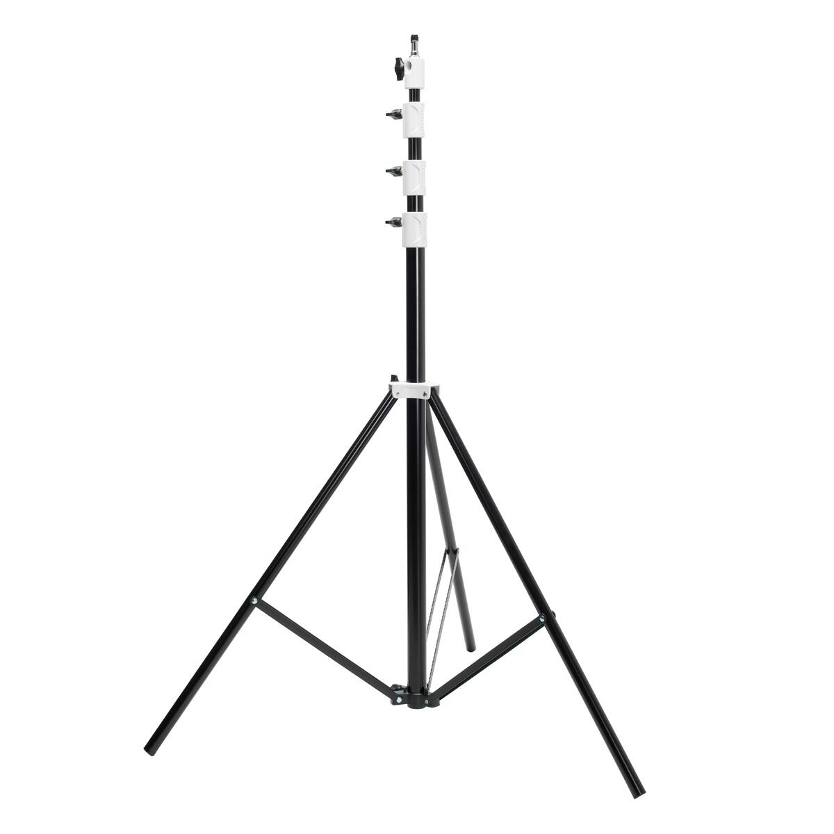 Alt View 6. Flashpoint - Flashpoint Pro Heavy-Duty Air-Cushioned Light Stand (White, 13').