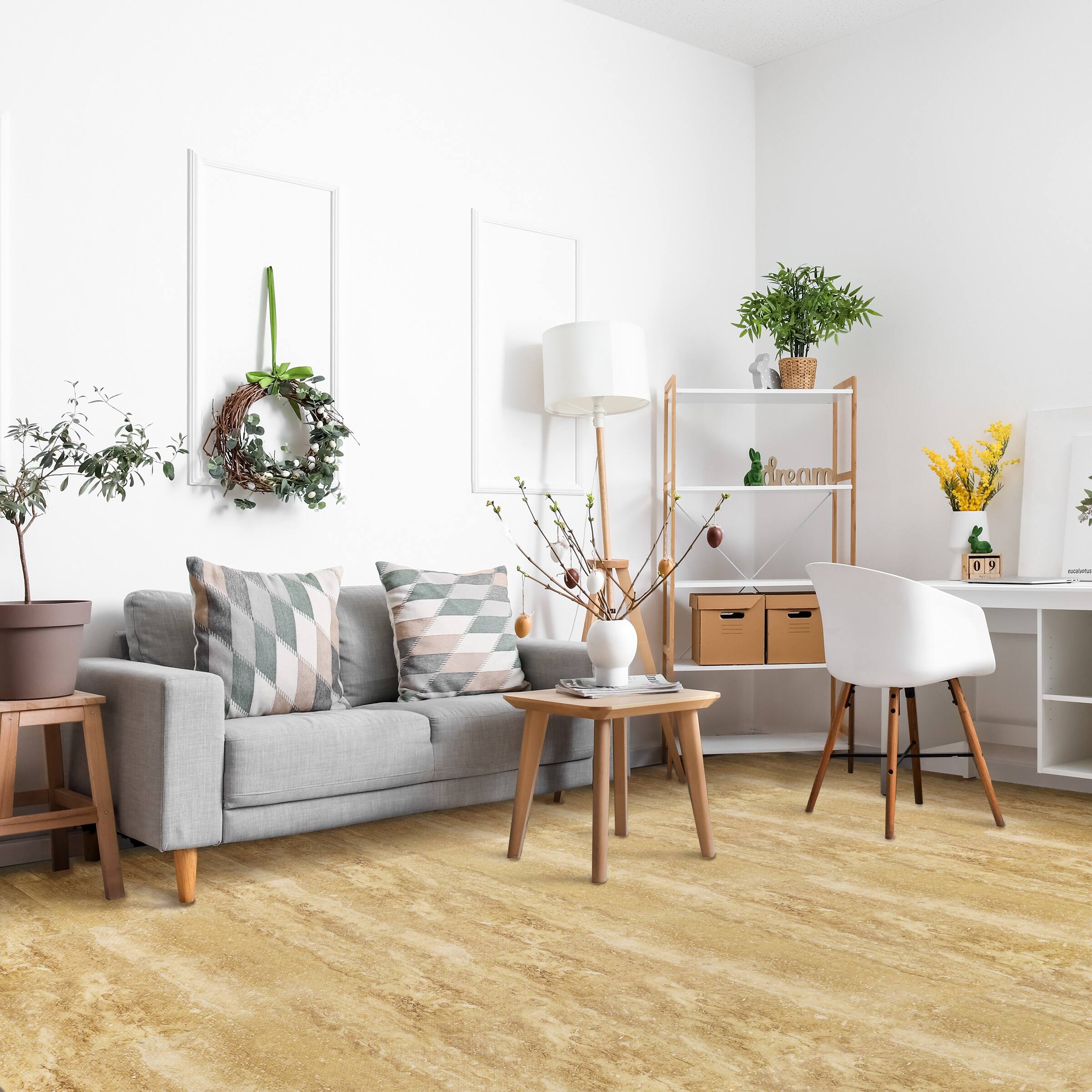 Angle. Sorbus - Sorbus 3/8-Inch Thick 96 Sq. Ft. Wood Grain Floor Foam EVA Interlocking Mats Tiles w/ Borders - for Home, Trade Show - Marble.