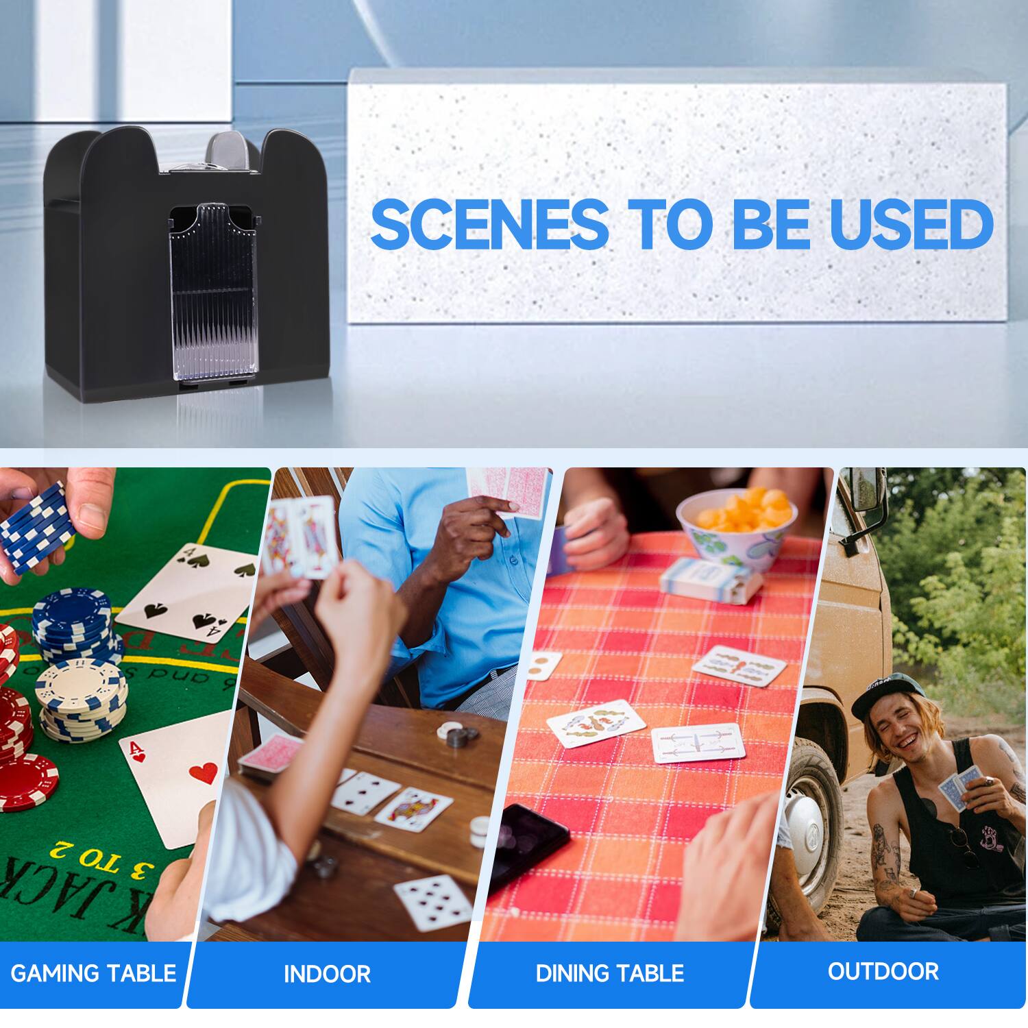 SCENES TO BE USED  O 2i a S and  9 t 2 TO 3 JACK K GAMING TABLE INDOOR DINING TABLE OUTDOOR