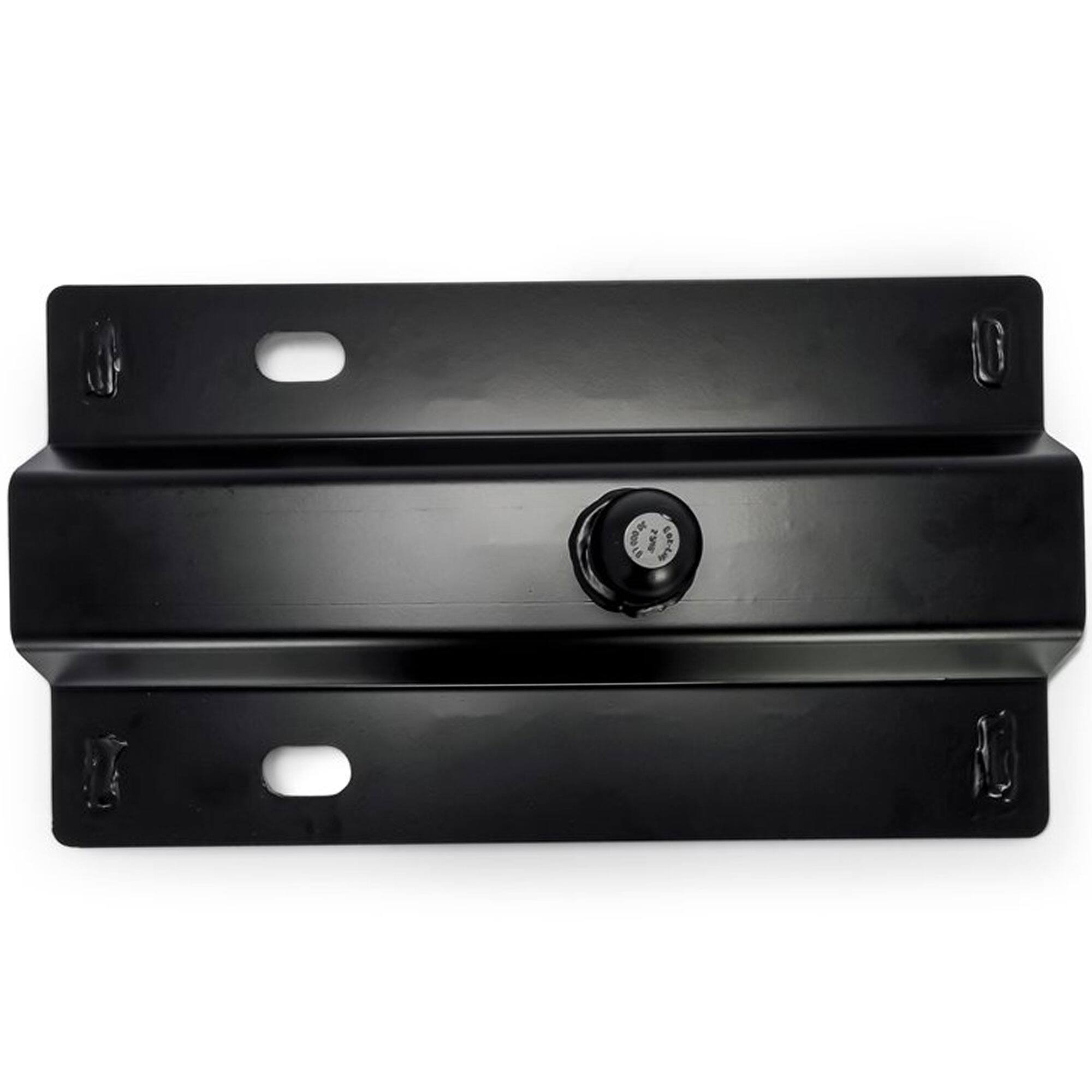 Alt View 2. Camco - Camco EazLift Universal Fit Gooseneck Ball Plate for In-Bed 5th Wheel Rails - Black.
