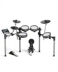 Front. Donner music - Donner Beat Electronic Drum Set - Black.
