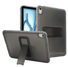Dteck - Rugged Case for Apple iPad (A16) 11" 2025 & iPad 10th Gen 10.9" 2022, Hybrid Protective Cover with Built-In Kickstand - Black