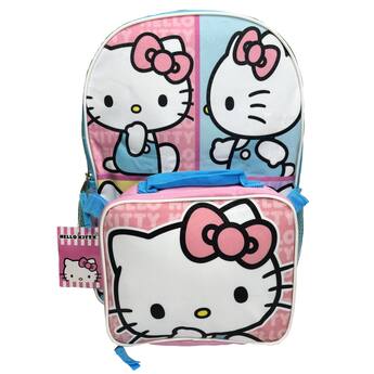 hello kitty backpack for high school AI ACCESSORY INNOVATIONS Sanrio's Girls, 16 Inch Kuromi, Kawaii Bag with Flip Sequins & 3D Molded Front Pocket, Black XL Backpack MOMSTAG MOMSTAG Hello Kitty backpack