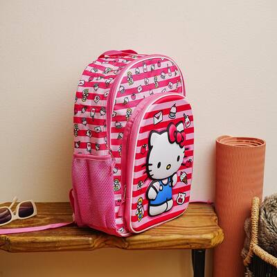 Hello Kitty 16 Backpack with Molded Front Pocket and Printed Straps Hello Kitty 16 Backpack with Molded Front Pocket and Printed Straps