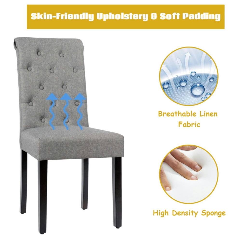 Skin-Friendly Upholstery & Soft Padding  
Breathable Linen Fabric  
High Density Sponge