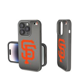 Keyscaper - MLB - San Francisco Giants Linen Logo iPhone Soft Touch Case - 15 - Gray