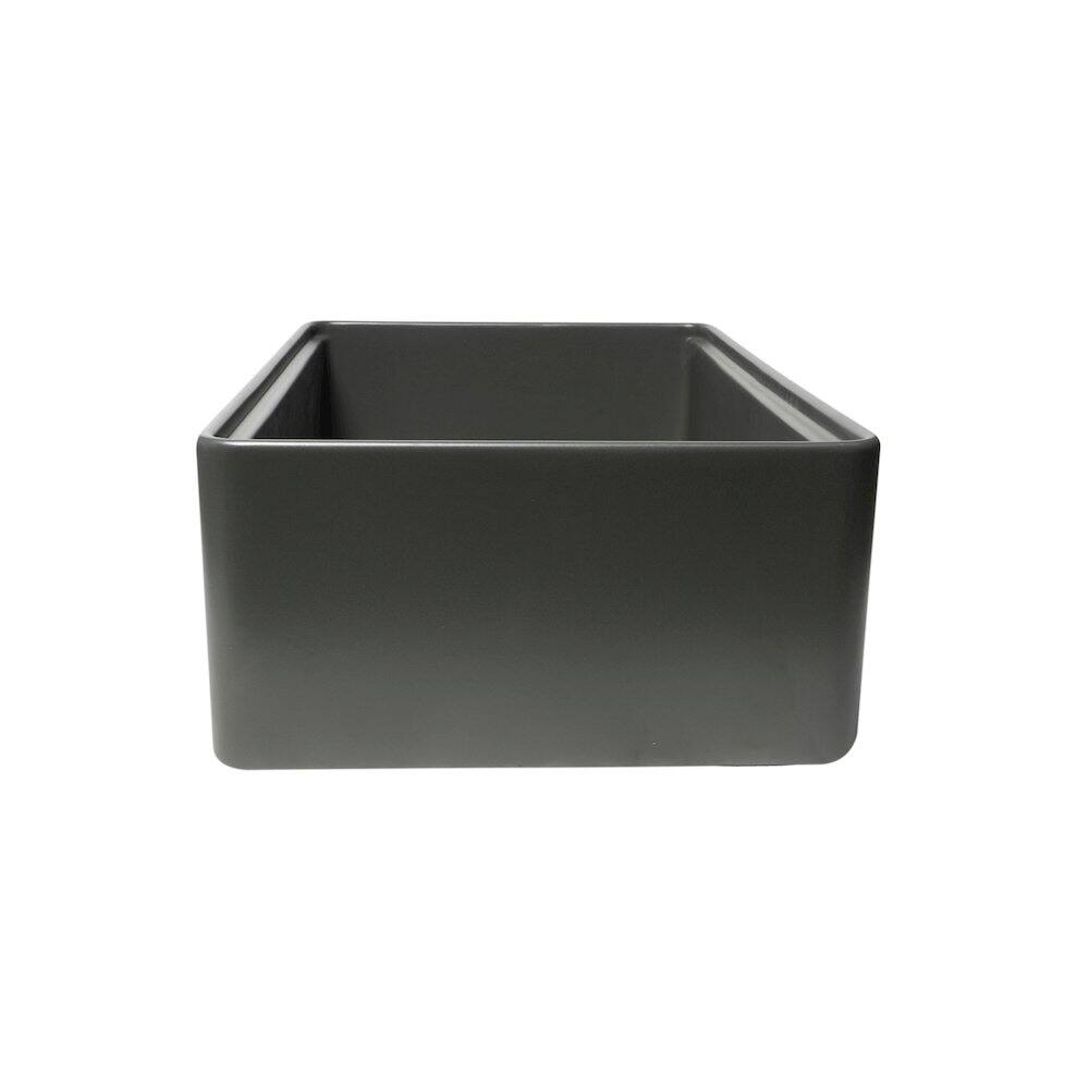 Alt View 2. Alfi - ALFI brand Grey Matte Workstation 33 x 20 Single Bowl Step Rim Fireclay Farm Sink - Gray.