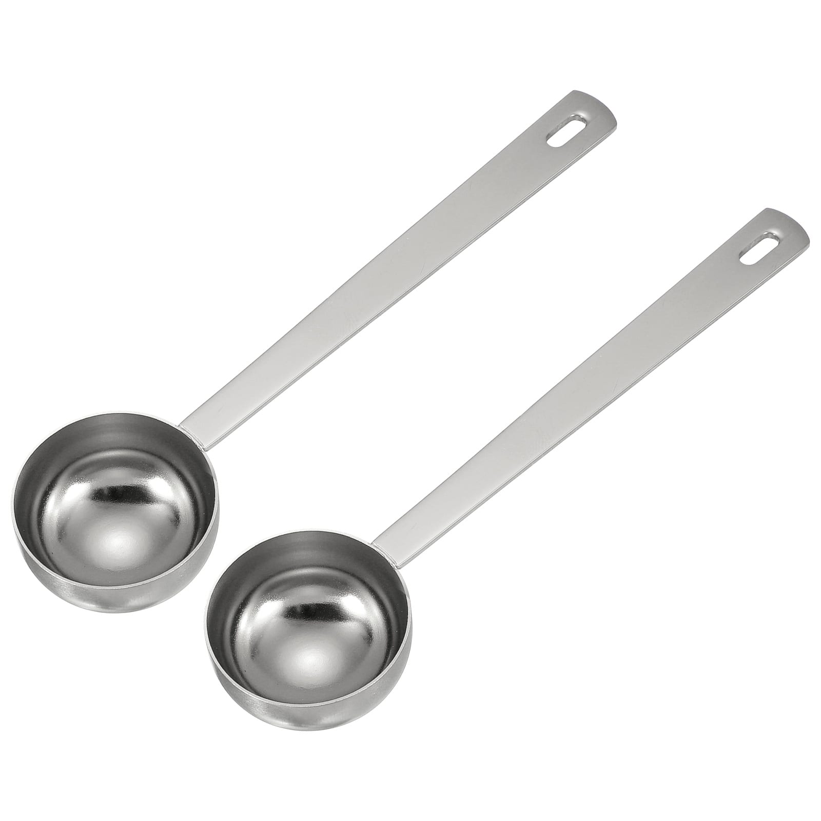 Unique Bargains - 2pcs Measuring Spoon, 25ml Long Handle Table Scoop Teaspoon for Coffee Tea Sugar Cooking Baking - Silver price history on PriceWatchPro