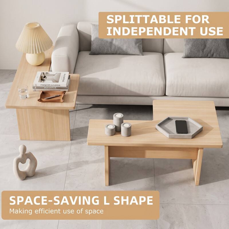 SPLITTABLE FOR INDEPENDENT USE

SPACE-SAVING L SHAPE
Making efficient use of space