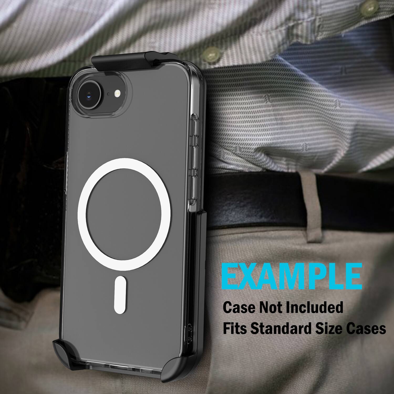 EXAMPLE  
Case Not Included  
Fits Standard Size Cases