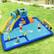 Alt View 1. Costway - Inflatable Water Slide Bounce House Climbing Wall without Blower - Multicolor.