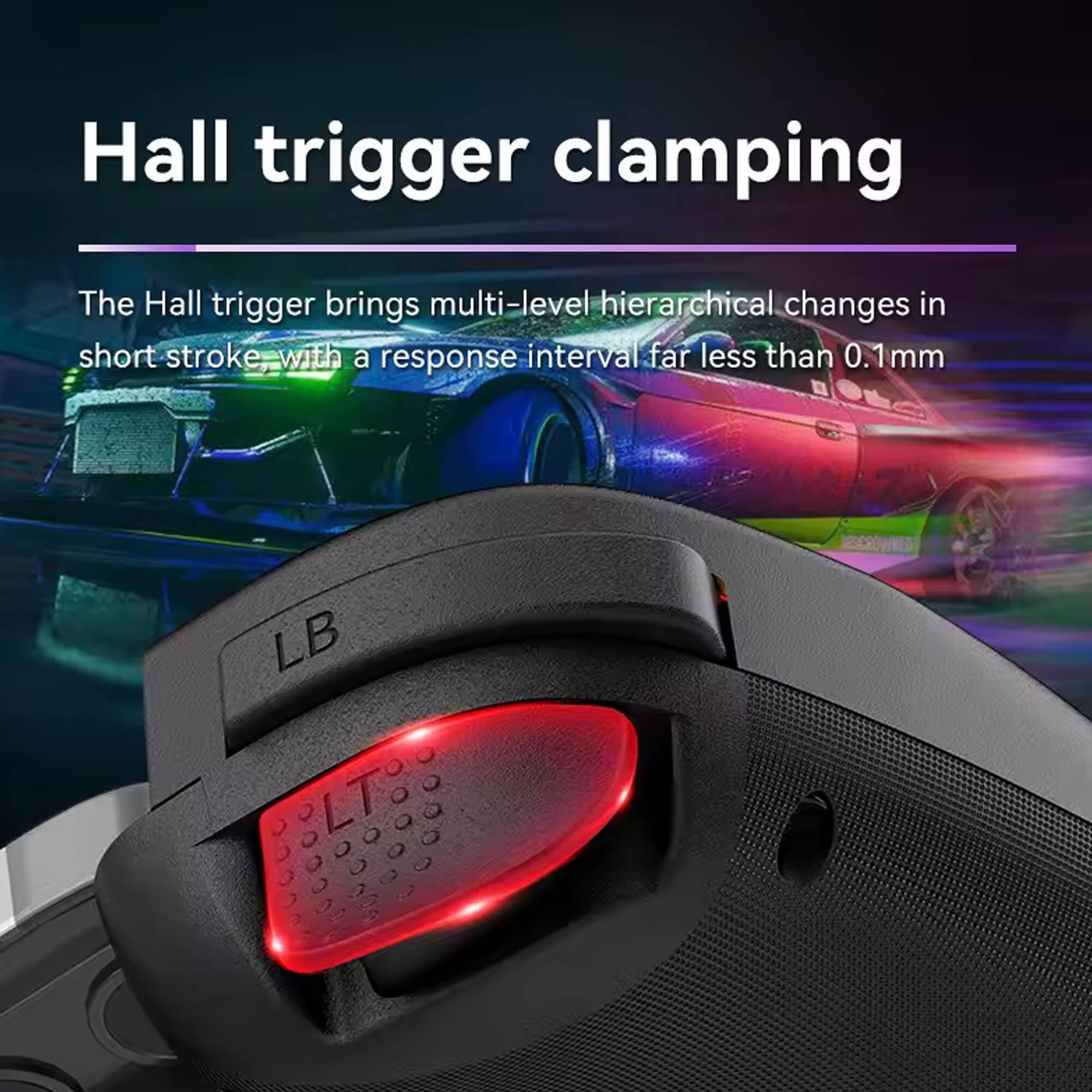 Hall trigger clamping

The Hall trigger brings multi-level hierarchical changes in short stroke, with a response interval far less than 0.1mm.