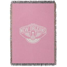 Chad & Jake - New Orleans Pelicans Woven Blanket - Pink