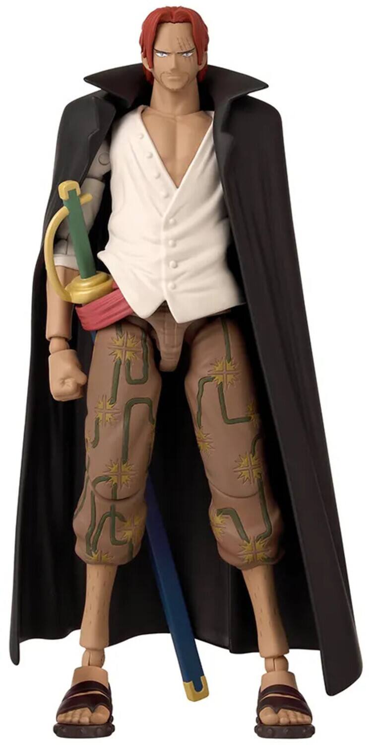 Alt View 2. Bandai - Bandai - One Piece - Anime Heroes - Shanks Action Figure   - Collectibles - Multicolor.