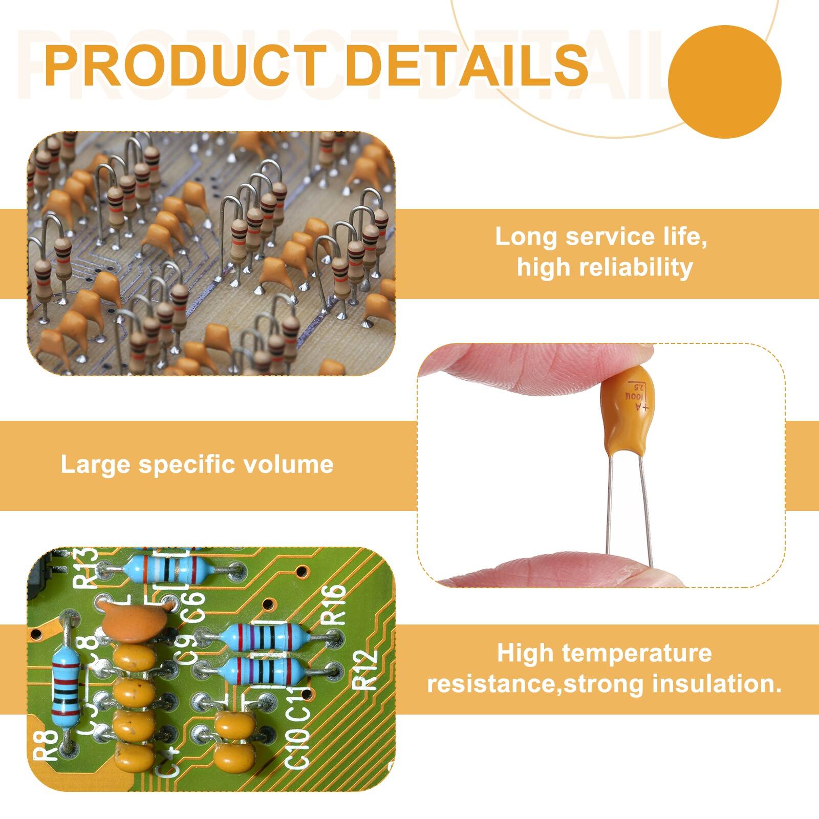 PRODUCT DETAILS

- Long service life, high reliability
- Large specific volume
- High temperature resistance, strong insulation.