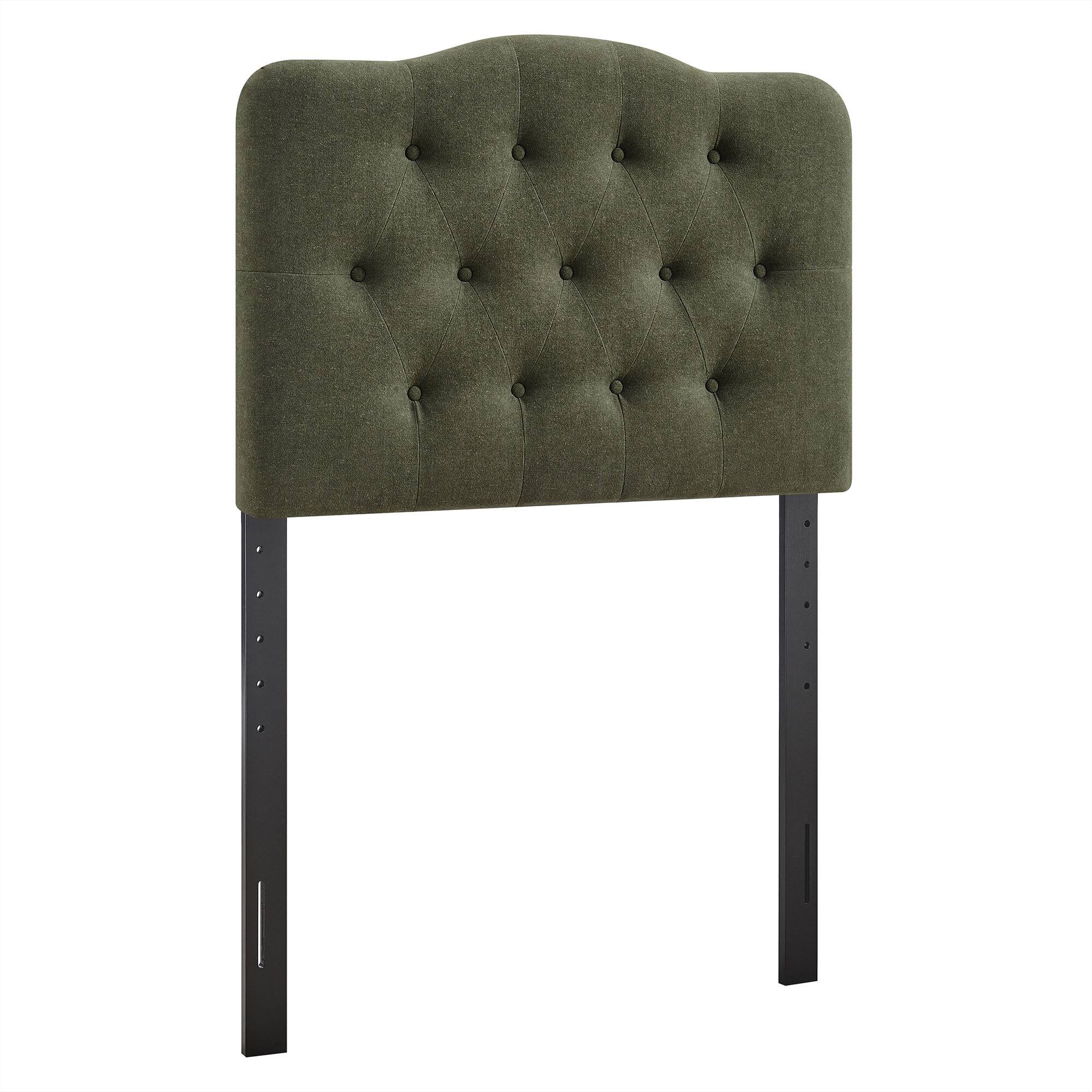 Angle. Modway - Annabel Upholstered Headboard by Modway - Sage.