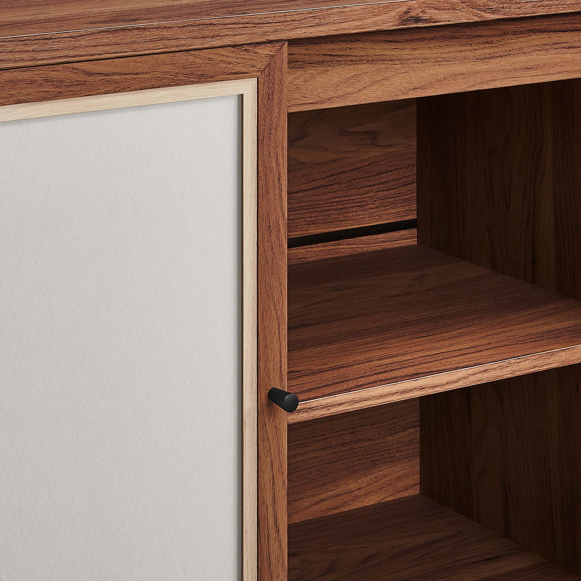 Alt View 6. Modway - Capri 63" Wood Grain TV Console by Modway - Walnut.