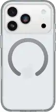 Front. OtterBox - Symmetry Series Hard Shell for iPhone 17 Pro - Clear.