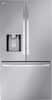 Front. LG - 30.7 Cu. Ft. French Door Smart Refrigerator with Tall Ice and Water Dispenser - PrintProof Stainless Steel.