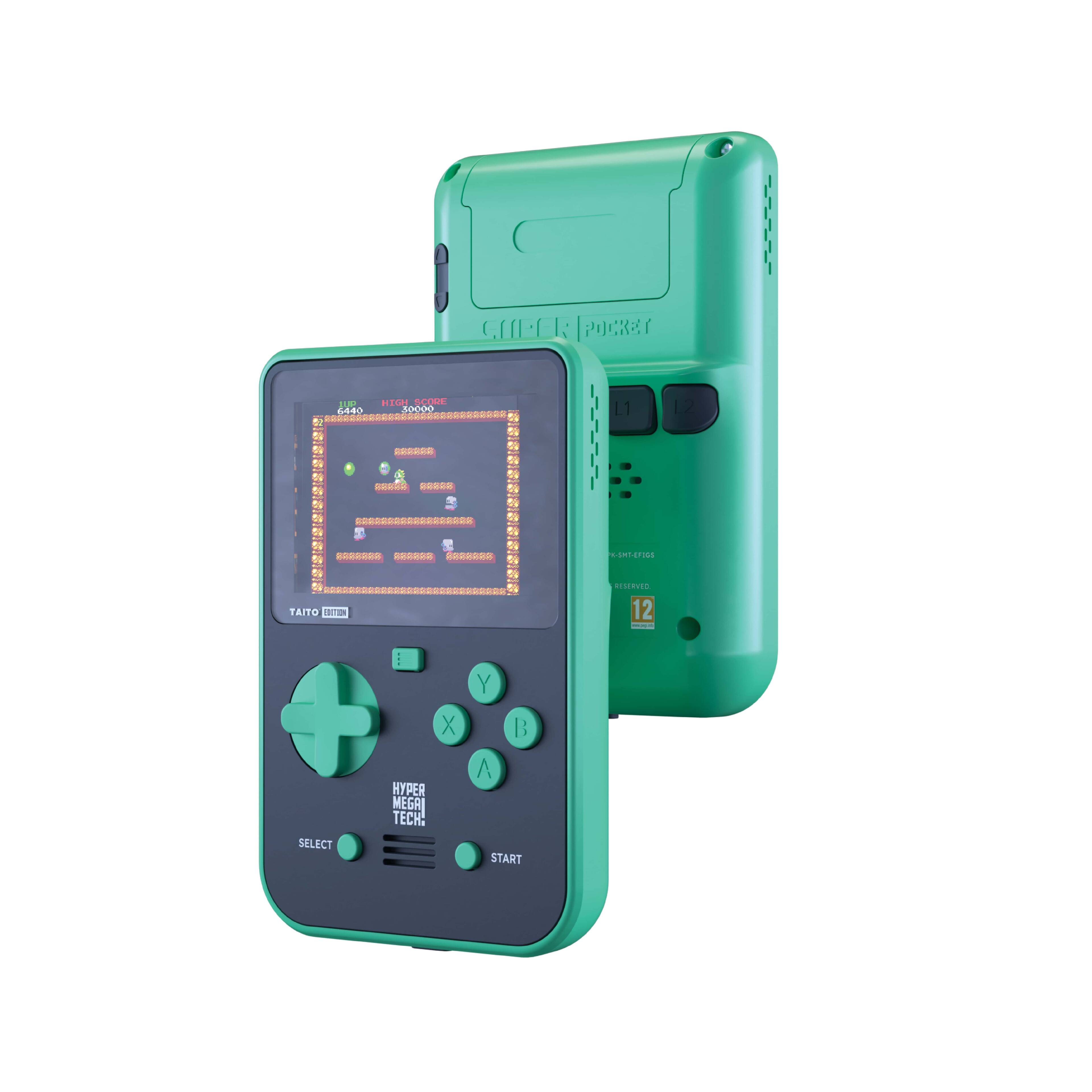 Alt View 14. Blaze Entertainment - Hyper Mega Tech! Taito Super Pocket - Green/Black.