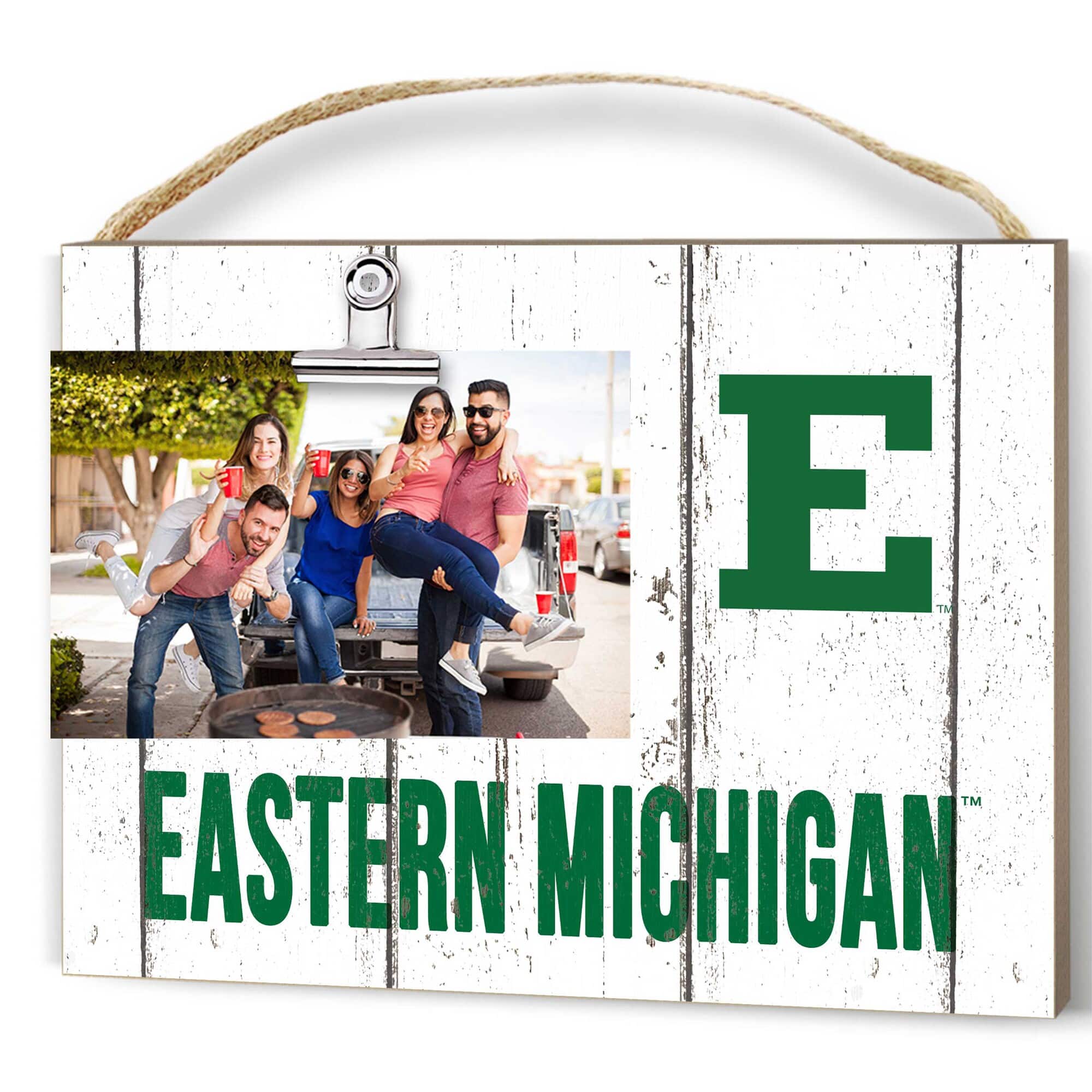 "Jardine - Eastern Michigan Eagles 8"" x 10"" Weathered Clip It Frame - White" price history on PriceWatchPro