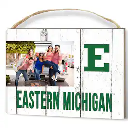 Jardine - Eastern Michigan Eagles 8" x 10" Weathered Clip It Frame - White