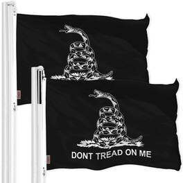 G128 - Gadsden 3x5 ft Flag 2-Pack 150D Polyester - Assorted Colors