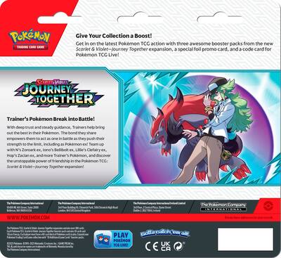 Pokmon Trading Card Game Scarlet & Violet Journey Together 3 Pk Booster Styles May Vary 10-10174-101 - Best Buy Pokmon Trading Card Game Scarlet & Violet Journey Together 3 Pk Booster Styles May Vary 10-10174-101 - Best Buy