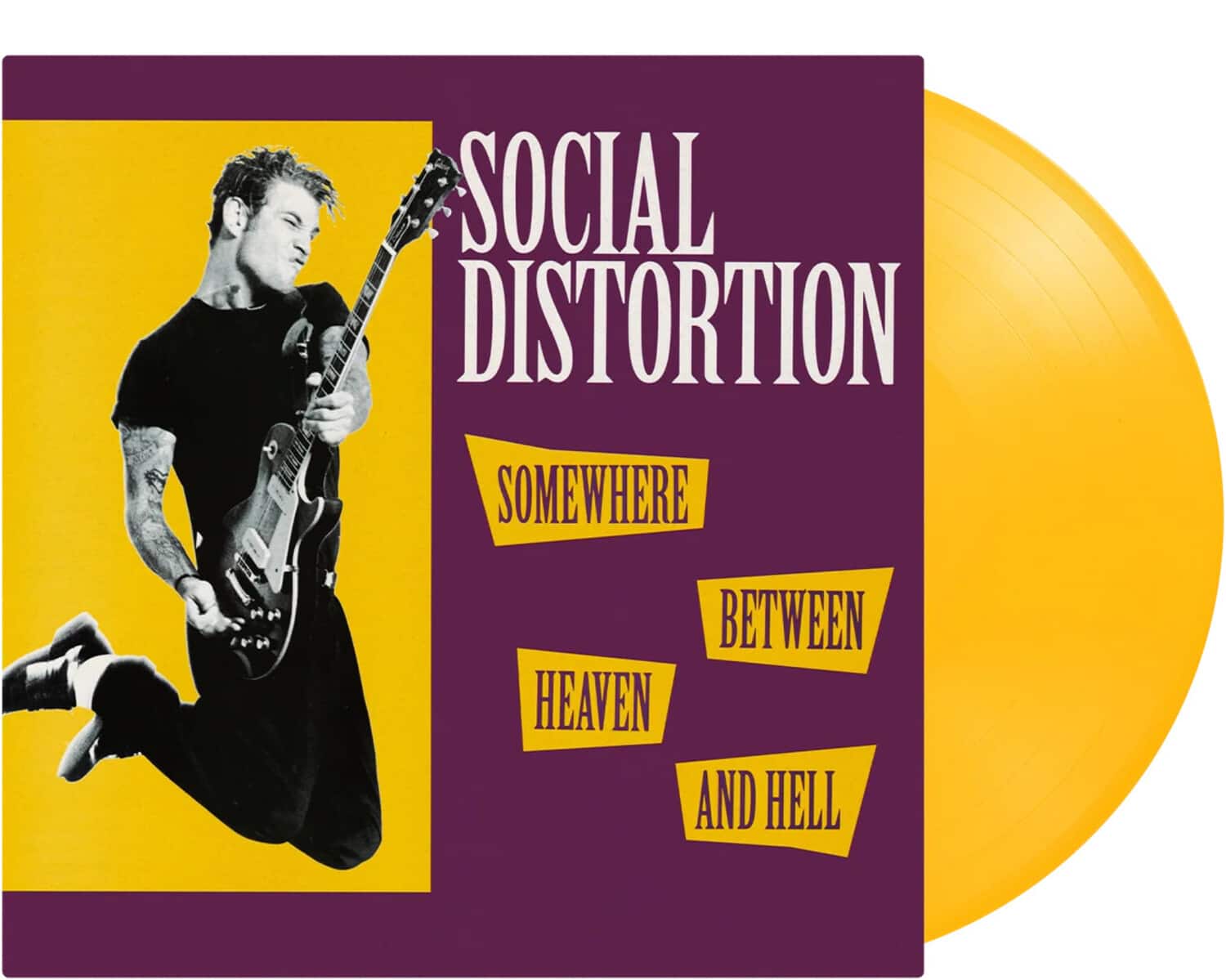 Social Distortion - Somewhere Between Heaven & Hell - Limited 180-Gram Yellow Colored Vinyl   - VINYL LP price history on PriceWatchPro