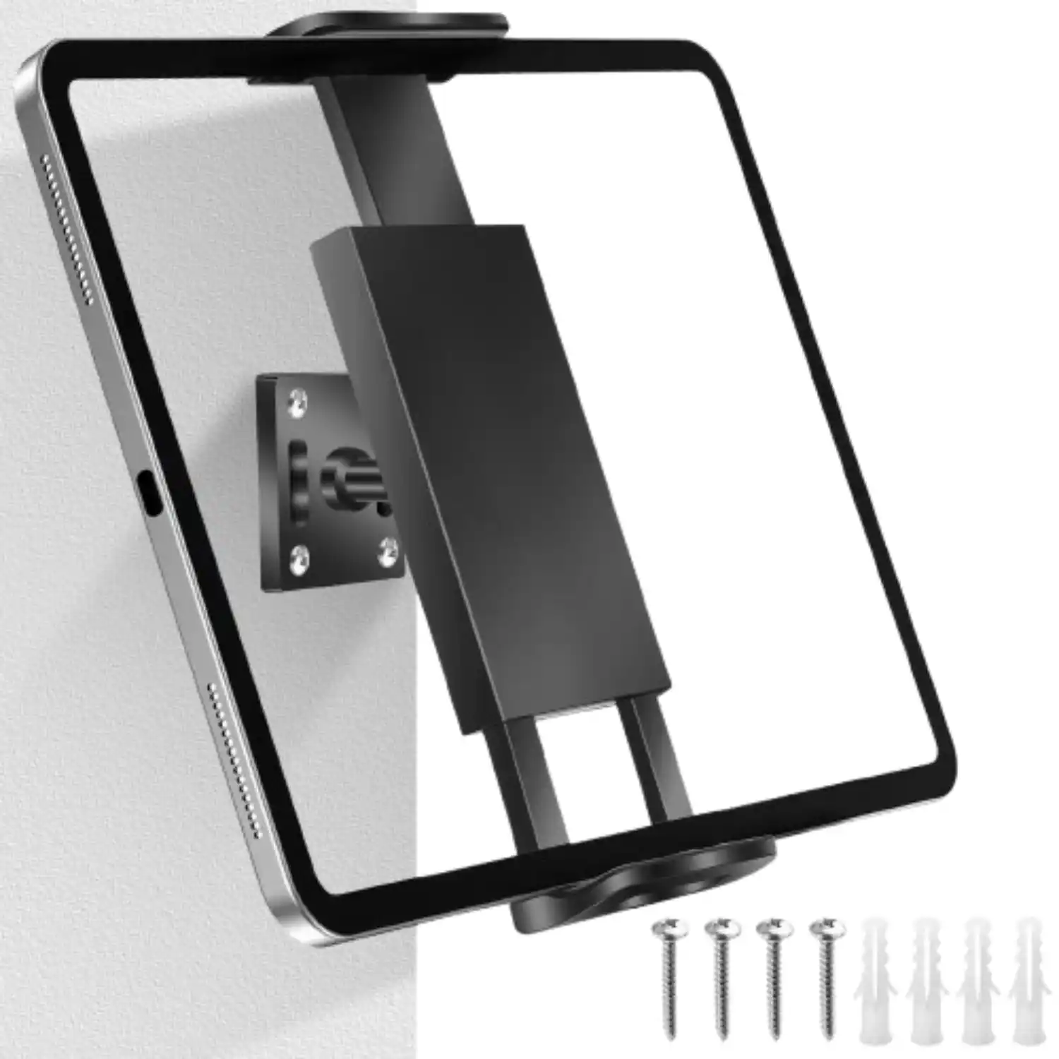 Stock Preferred - Universal Tablet & Phone Wall Mount Holder for 4.7–13" Devices - Black