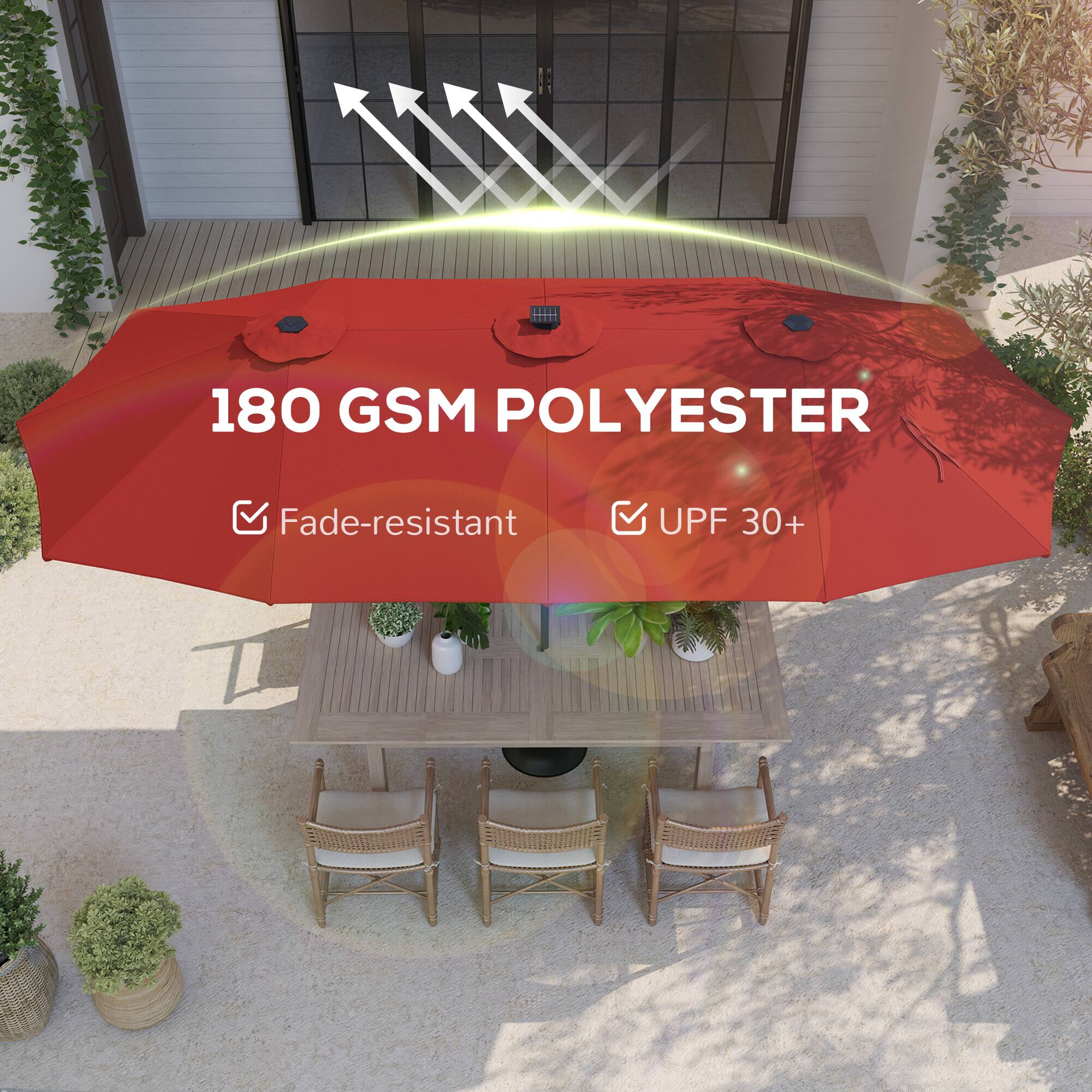 180 GSM POLYESTER
Fade-resistant
UPF 30+