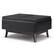 Angle. Simpli Home - Owen Tray Top Small Coffee Table Storage Ottoman - Distressed Black.