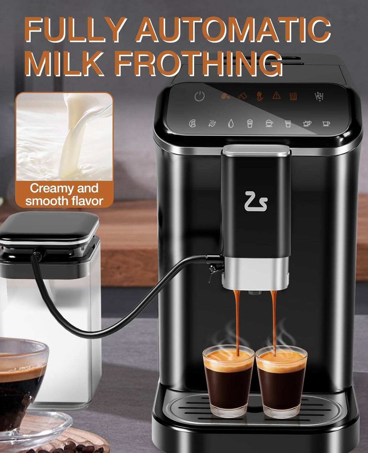 FULLY AUTOMATIC  
MILK FROTHING  

Creamy and smooth flavor