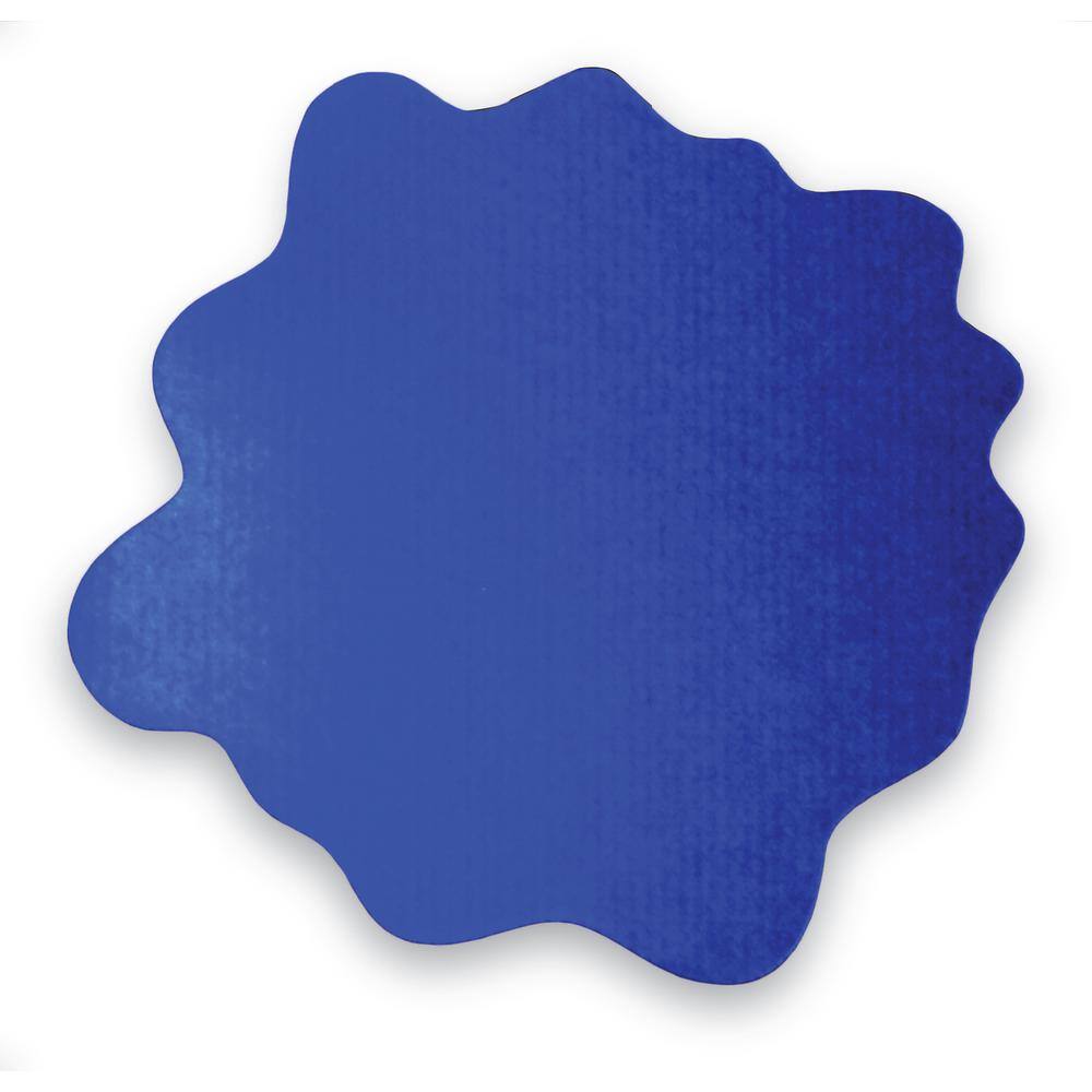 Alt View 2. Floortex - Blue Multi-Purpose Mat for Carpets - 40" x 40" - Blue.