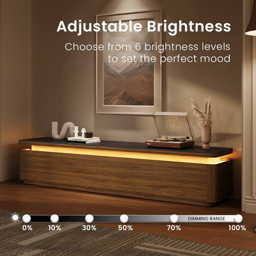 Adjustable Brightness  
Choose from 6 brightness levels to set the perfect mood  
DIMMING RANGE: 0% 10% 30% 50% 70% 100%