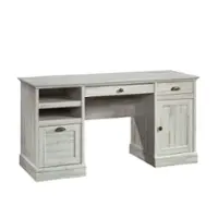 Sauder - Barrister Lane Executive Desk - Gray - Front_Zoom