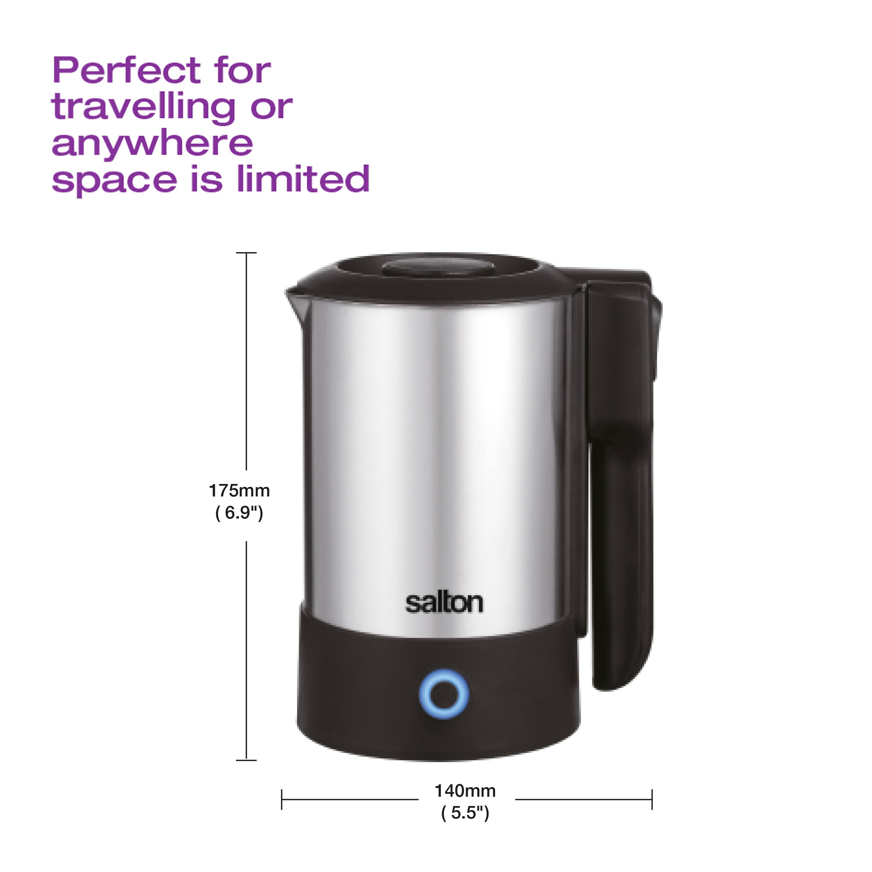 Perfect for travelling or anywhere space is limited. 175mm (6.9") x 140mm (5.5")