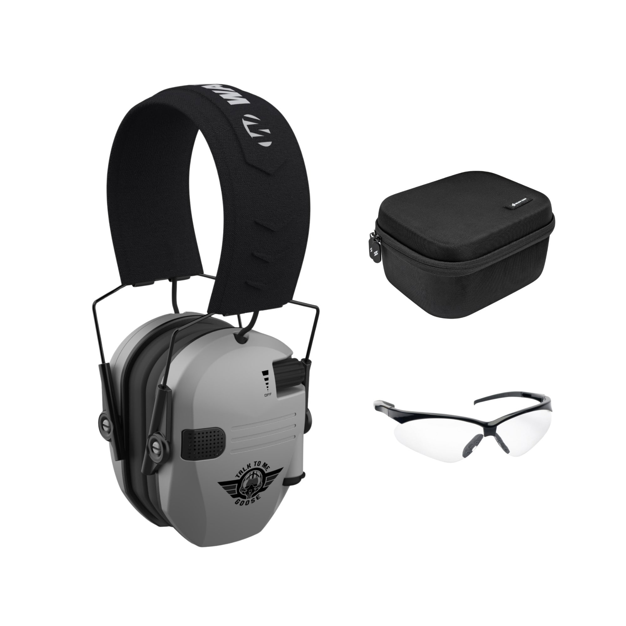 Walkers - Walker's Crosshair Sport Shooting Glasses (Clear) - Gray