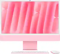 Apple - iMac 24-inch All-in-One - M4 chip - Built for Apple Intelligence - 10 Core CPU - 10 Core GPU - 16GB Memory - 512GB SSD - Pink - Front_Zoom