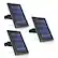 Front. Wasserstein - Solar Panels for Ring Spotlight Camera Battery and Ring Stick Up Camera Battery (3-Pack) - Black.